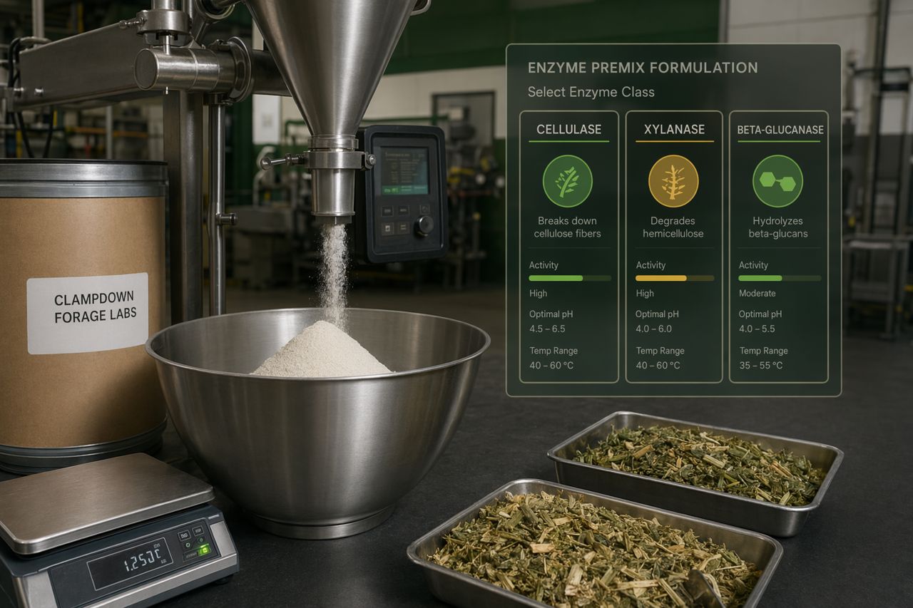 Silage Enzyme Supplier for Forage Additive Manufacturing | Clampdown Forage Labs