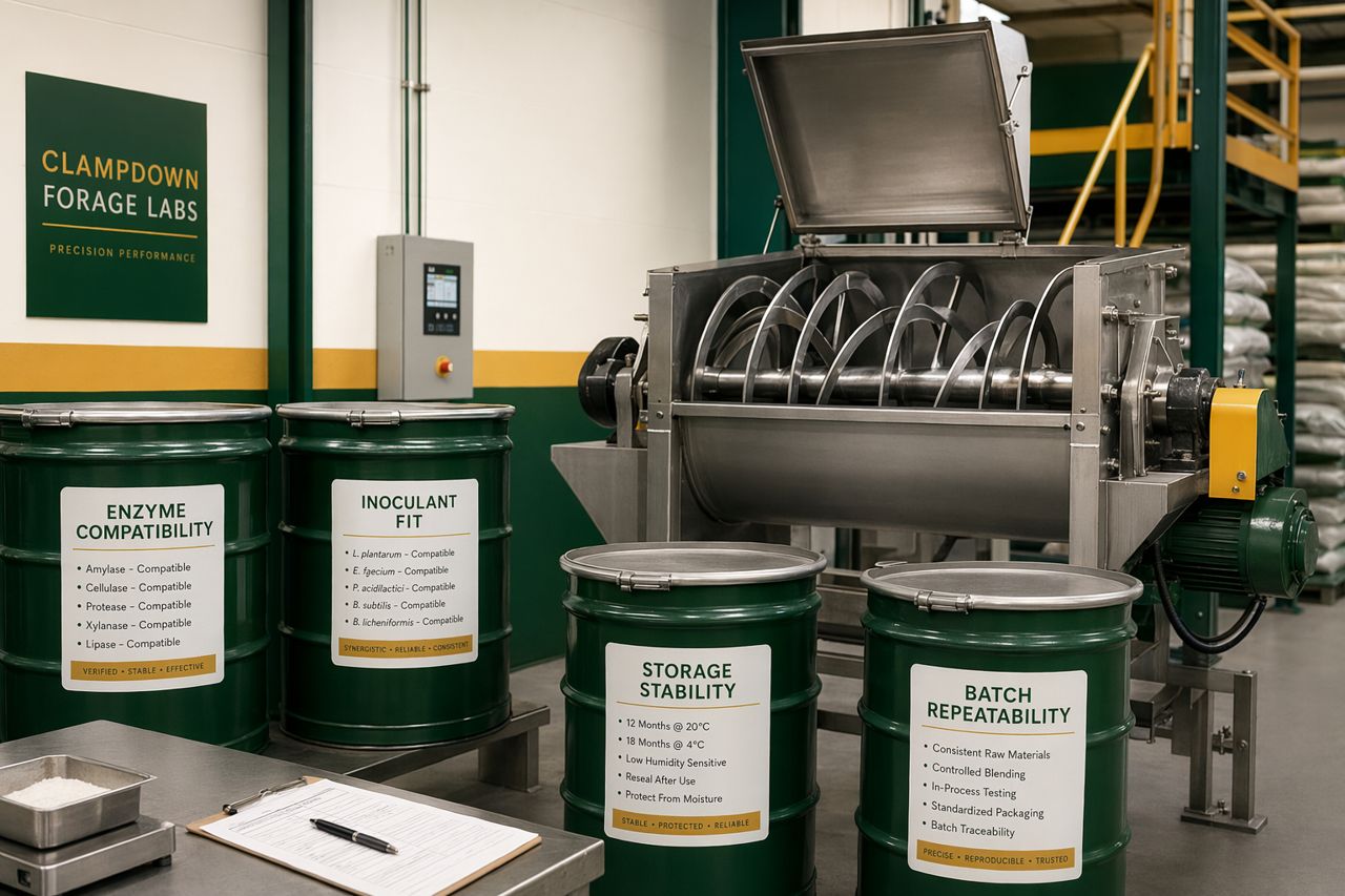 Défis des additifs d’ensilage pour fourrages à haute teneur en matière sèche | Clampdown Forage Labs