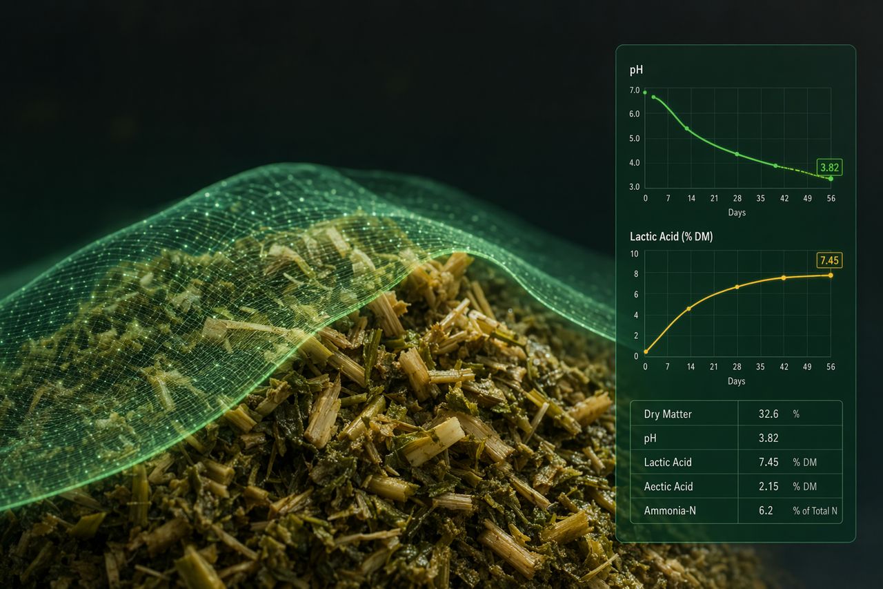 Labortest-Formulierungen für Etiketten von Grundfutteradditiven | Clampdown Forage Labs