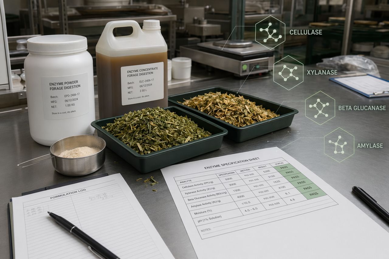 مورّد إنزيمات السيلاج لتصنيع إضافات الأعلاف | Clampdown Forage Labs