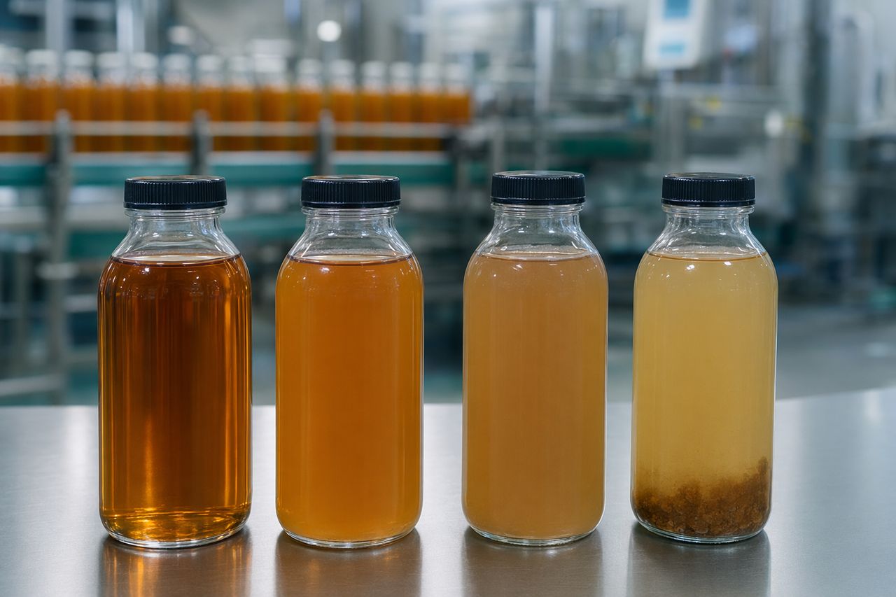 RTD Tea Haze After Hot Fill, Retort or Cold Storage