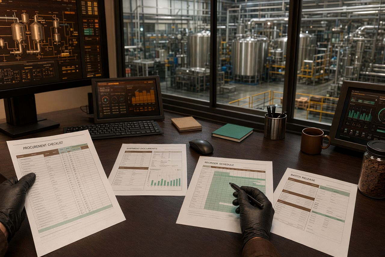 Coffee Factory Procurement Standardization Before Peak Season | Parchline Catalytics