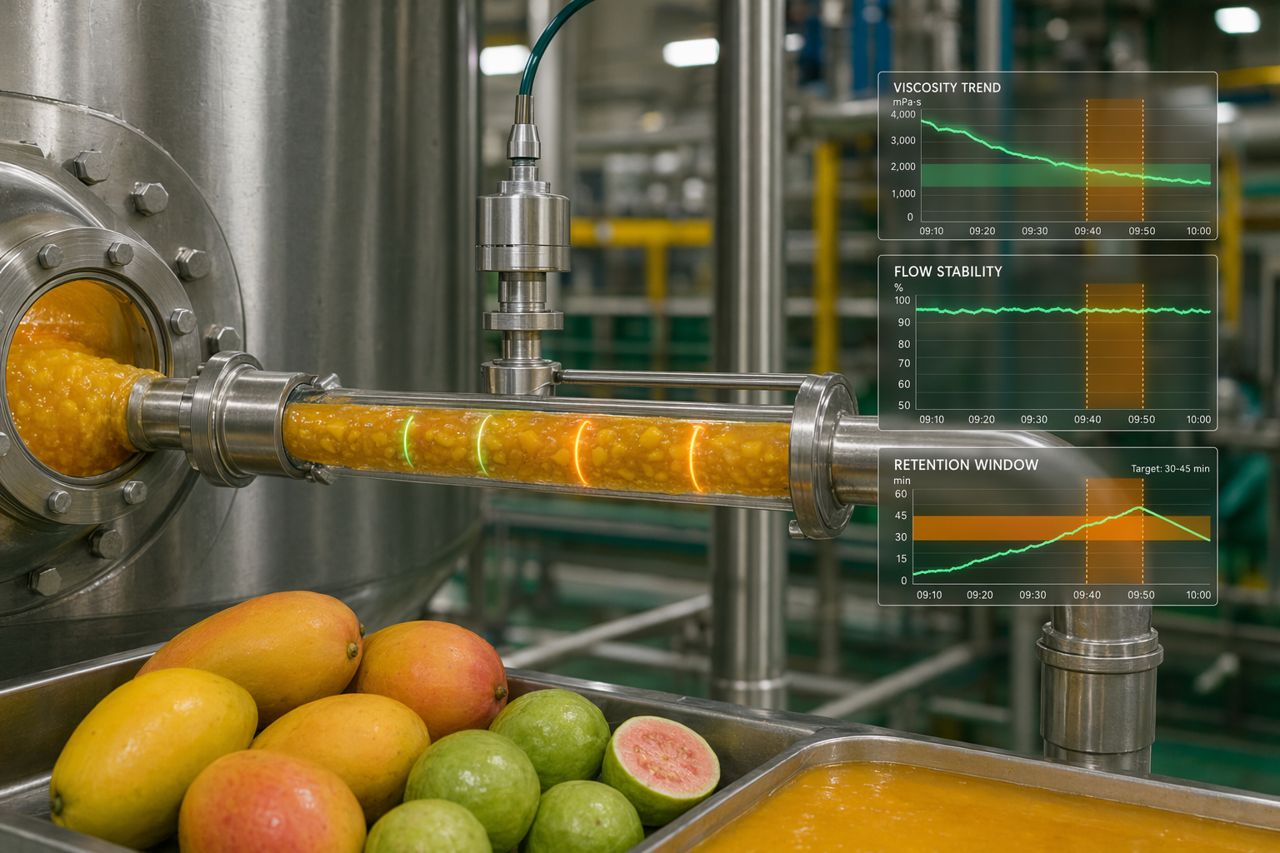 Tropical Juice Plant CIP and Changeover: Enzyme-Aware Control for Mango, Guava, Passionfruit and Pineapple
