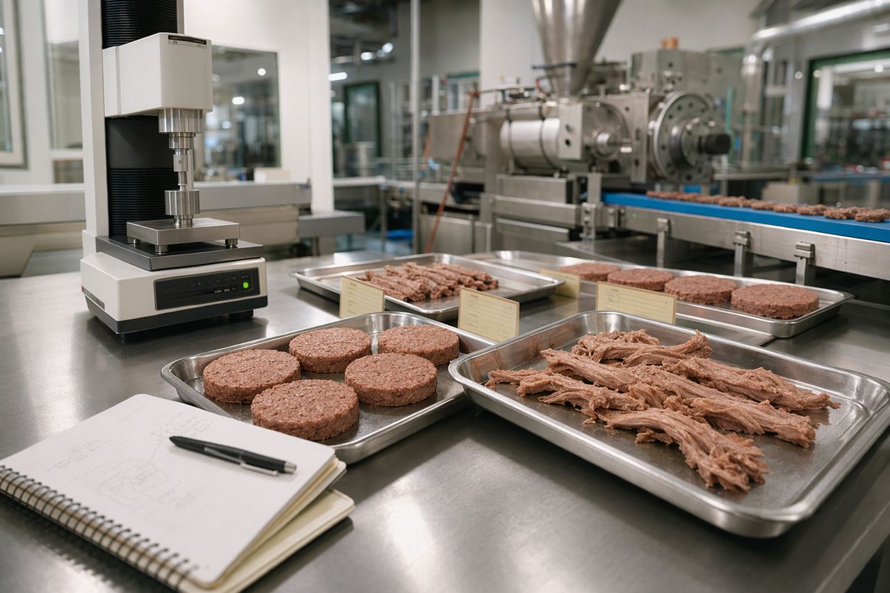 Texture Analyzer Tests for Plant-Based Meat | Enzymefusion