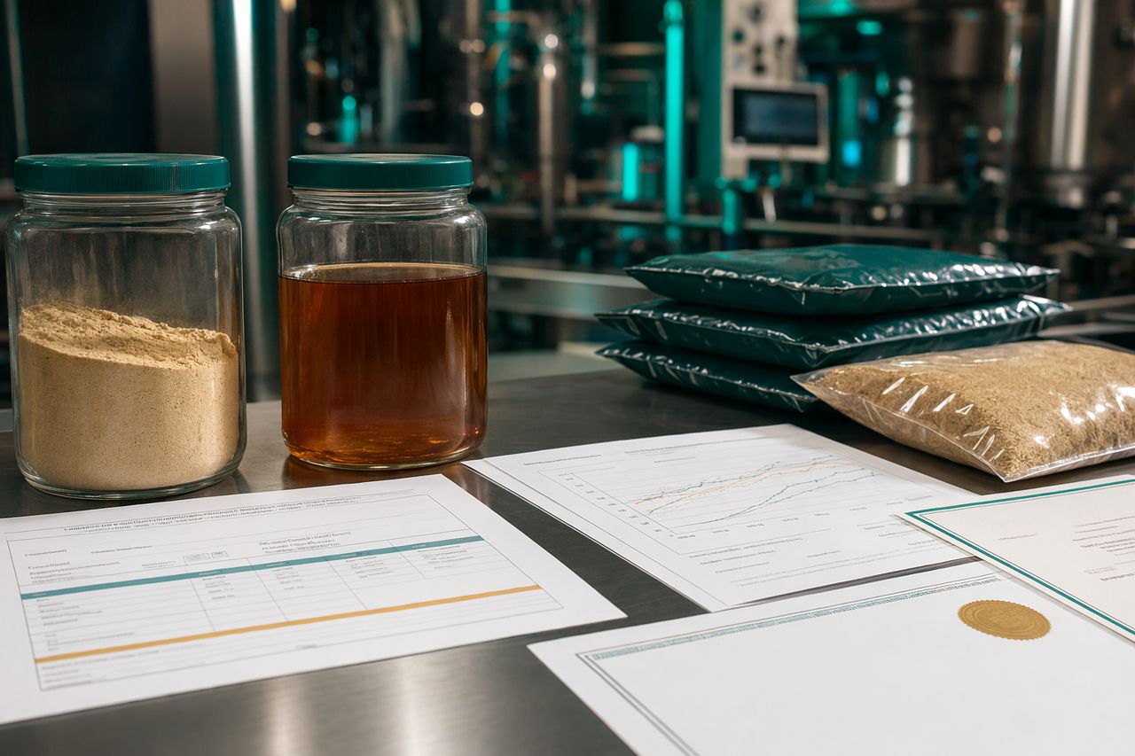 Beschaffung von Inhaltsstoffen für Fermentationsmedien: Käuferfragen vor der Freigabe