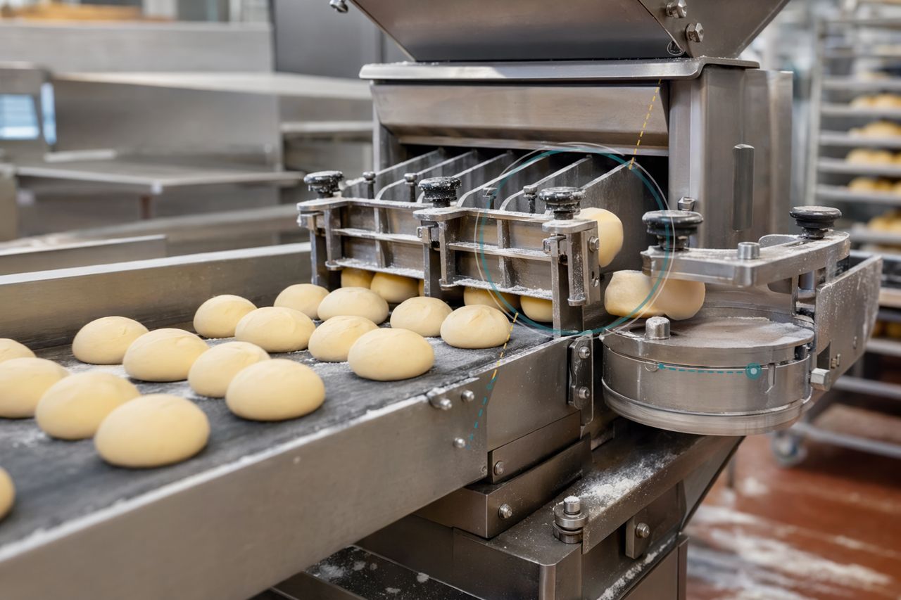 高速バンズラインにおける大規模生産時の生地耐性 | CrumbForge