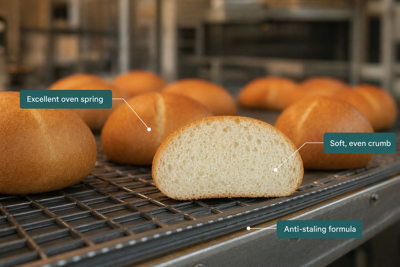 高速バンズラインにおける大規模生産時の生地耐性 | CrumbForge