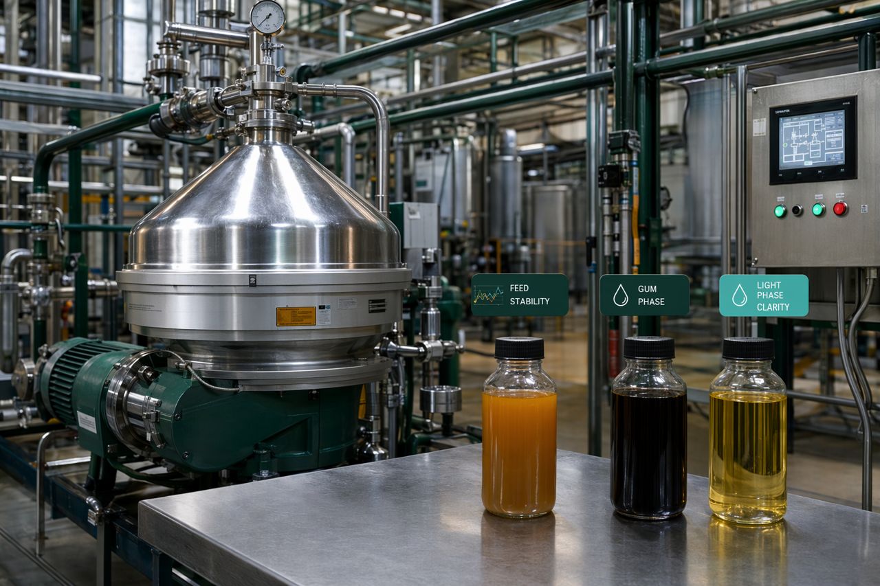 Centrifuge Separation After Enzymatic Degumming: Common Bottlenecks