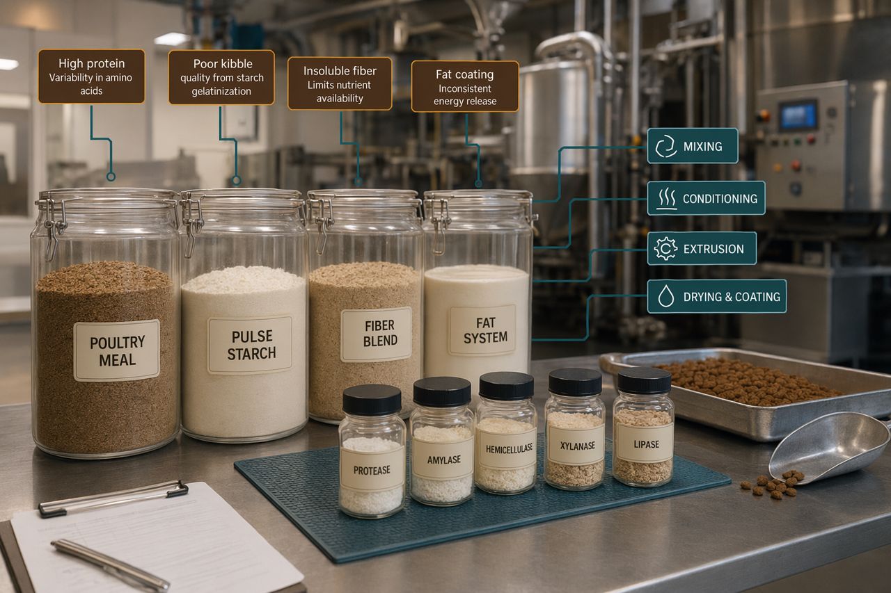 Kibblewright | Enzyme Supplier for Pet Food Manufacturing