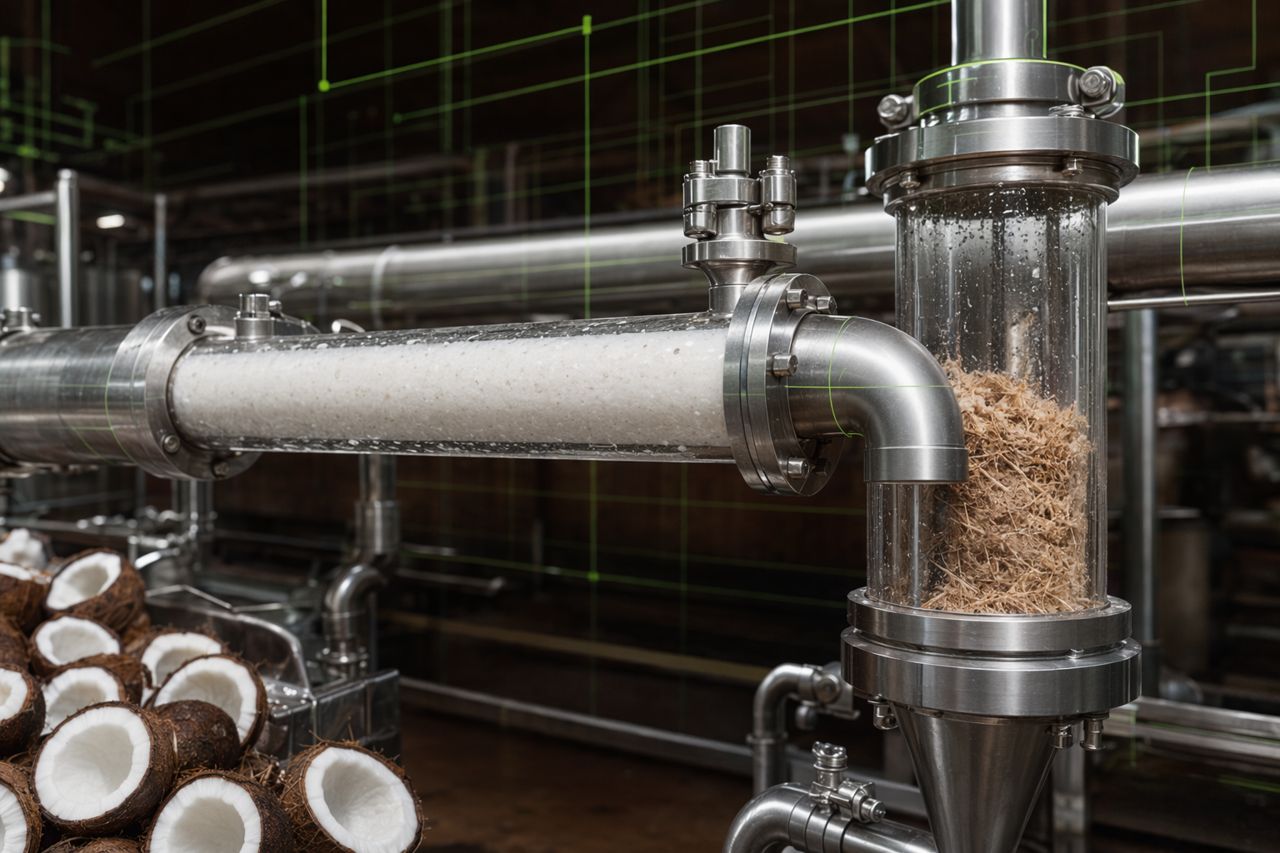 Coconut Milk Yield Loss Map | Enzyme Supplier for Coconut Processing