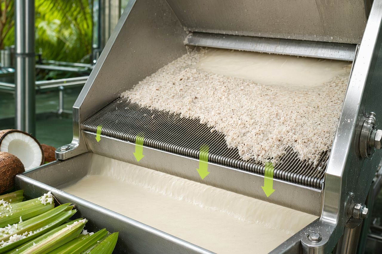 Coconut Milk Yield Loss Map | Enzyme Supplier for Coconut Processing