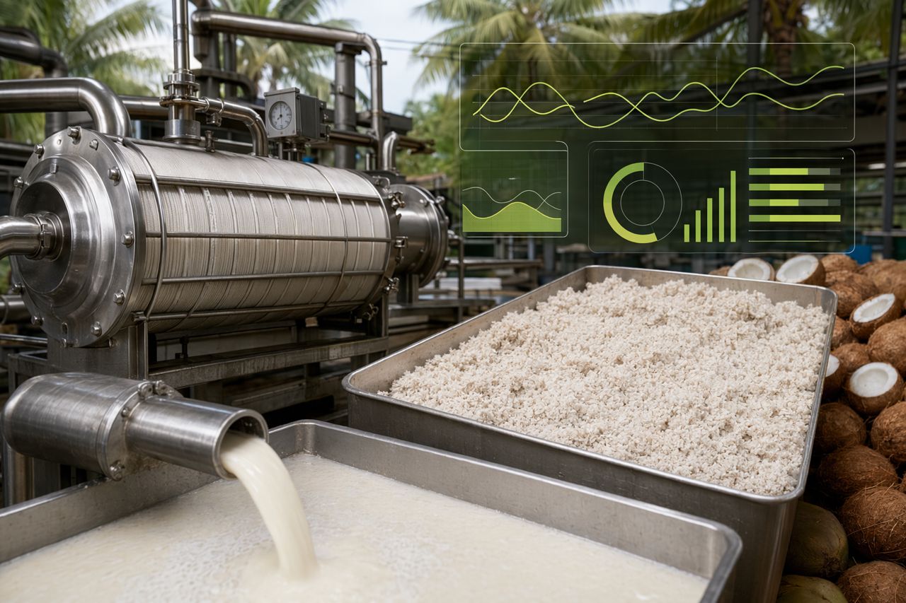 Production KPIs for Coconut Milk and Cream Plants | Enzymereach