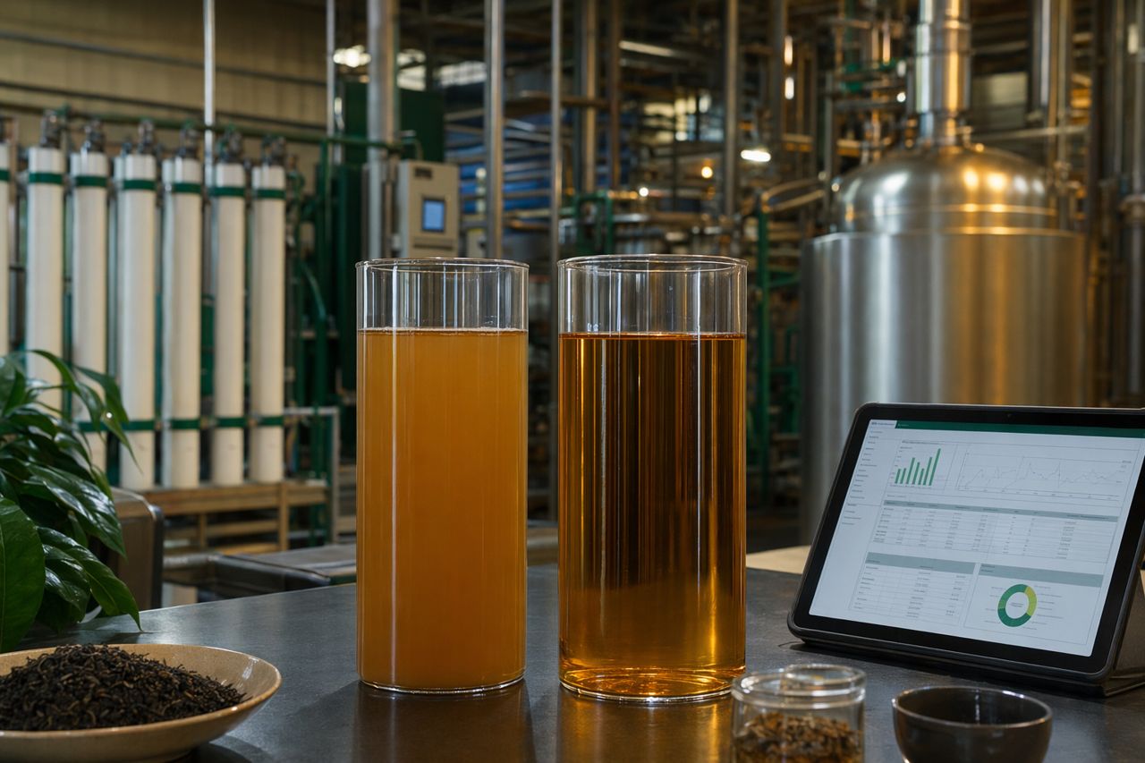 Pektinase für Teefiltration und Klärung von Teeextrakten | TheaFlux
