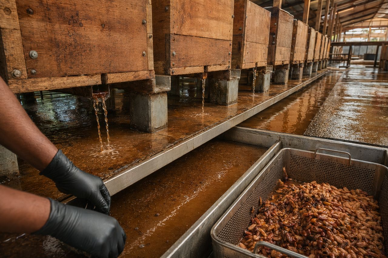 Drainage and Sanitation Guidance from an Enzyme Supplier for Cocoa Processing