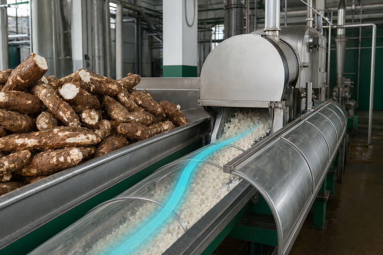 Cassava Rasping Enzyme Aid | ManiFlow Catalytics