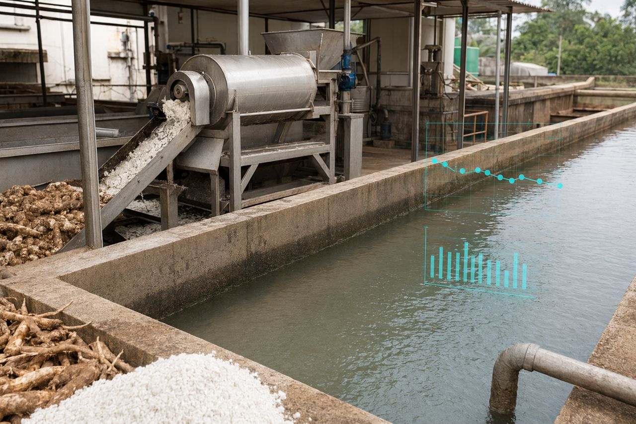 Reducing Cassava Starch Wastewater Load Without Slowing Production