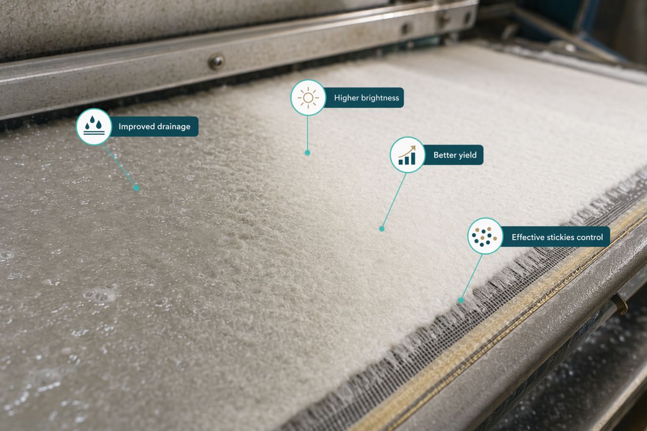 Enzyme for Pulp Deinking | Furnish-Based Selection Guide | Pulprift