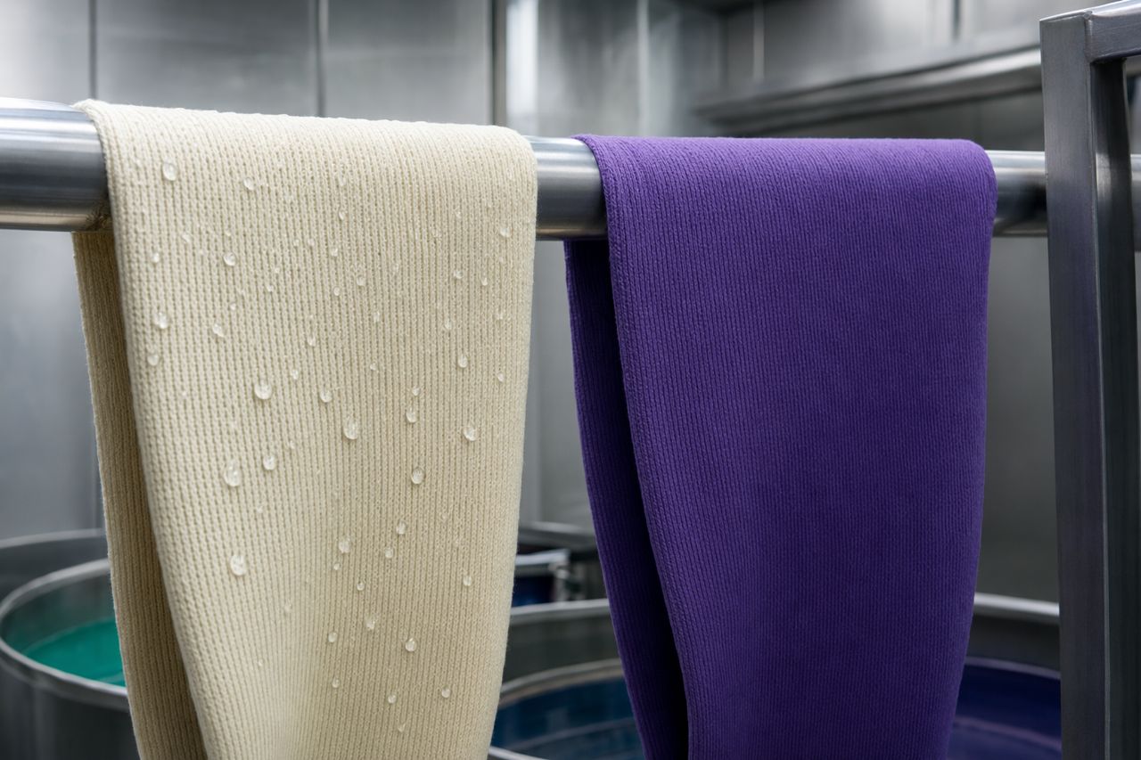 Stricköle, Wachsbeladung und Bioscouring-Bereitschaft bei Baumwoll-Maschenware
