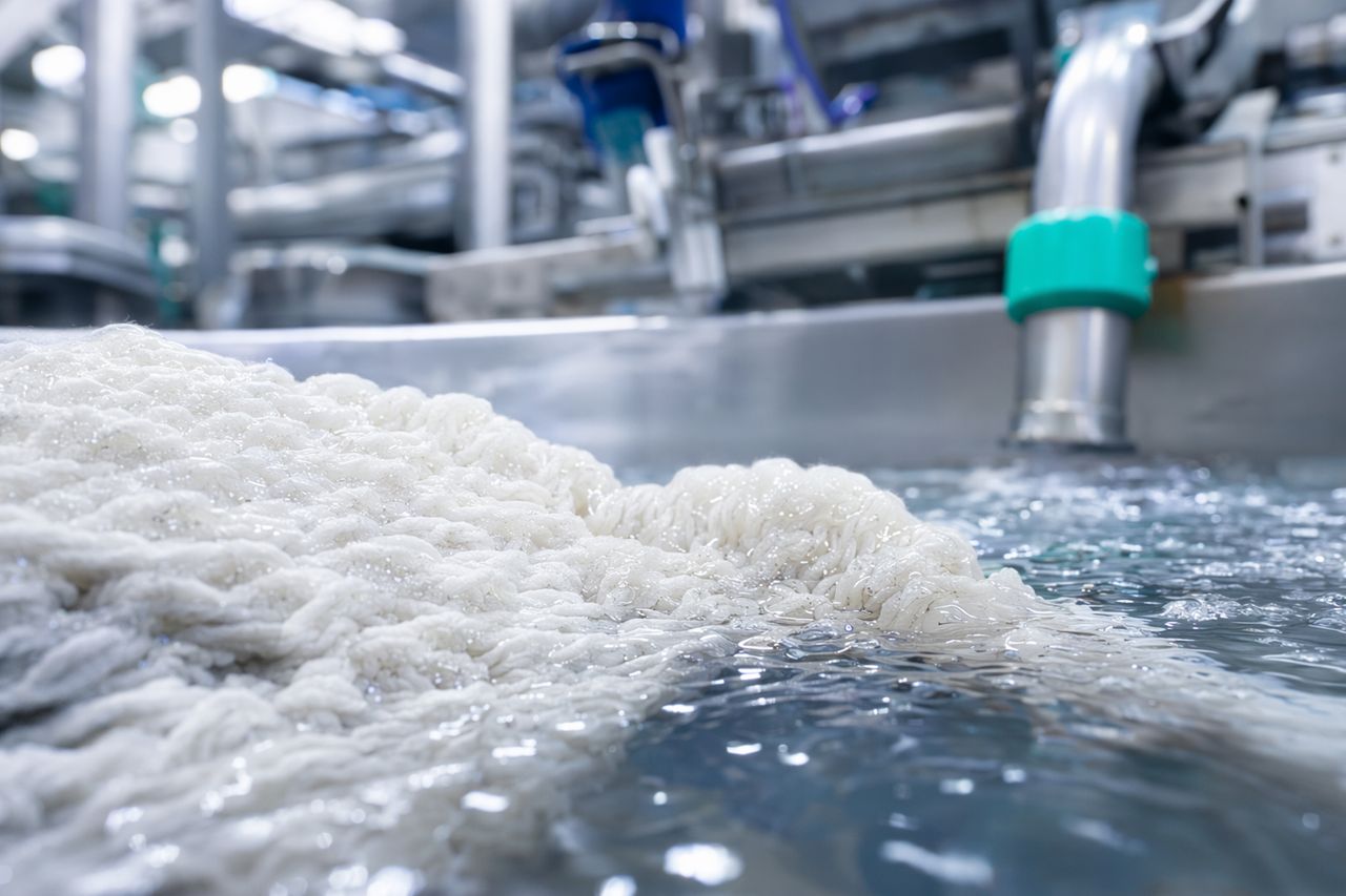 Scale-up vom Labor zur Produktion für Bioscouring in Färbereien für Baumwollmaschenware