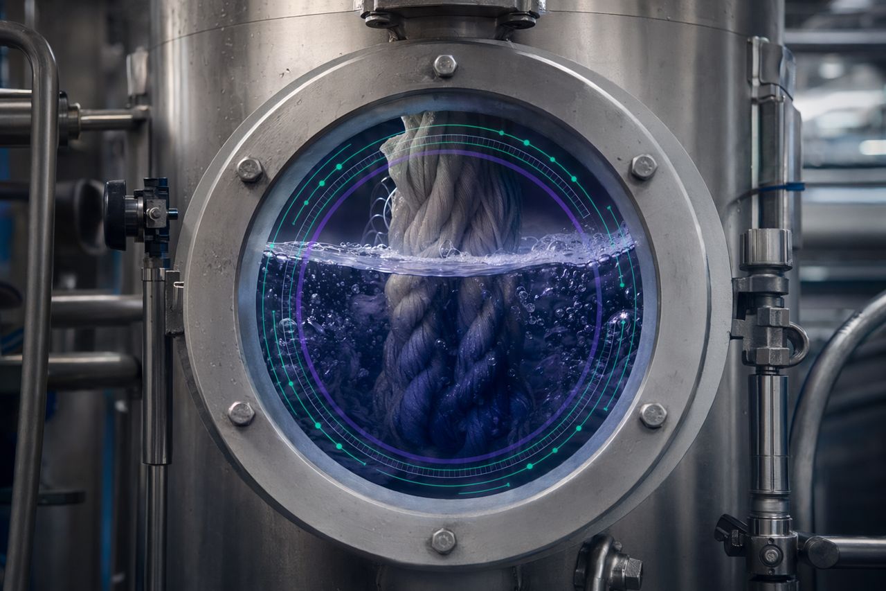 Scale-up vom Labor zur Produktion für Bioscouring in Färbereien für Baumwollmaschenware