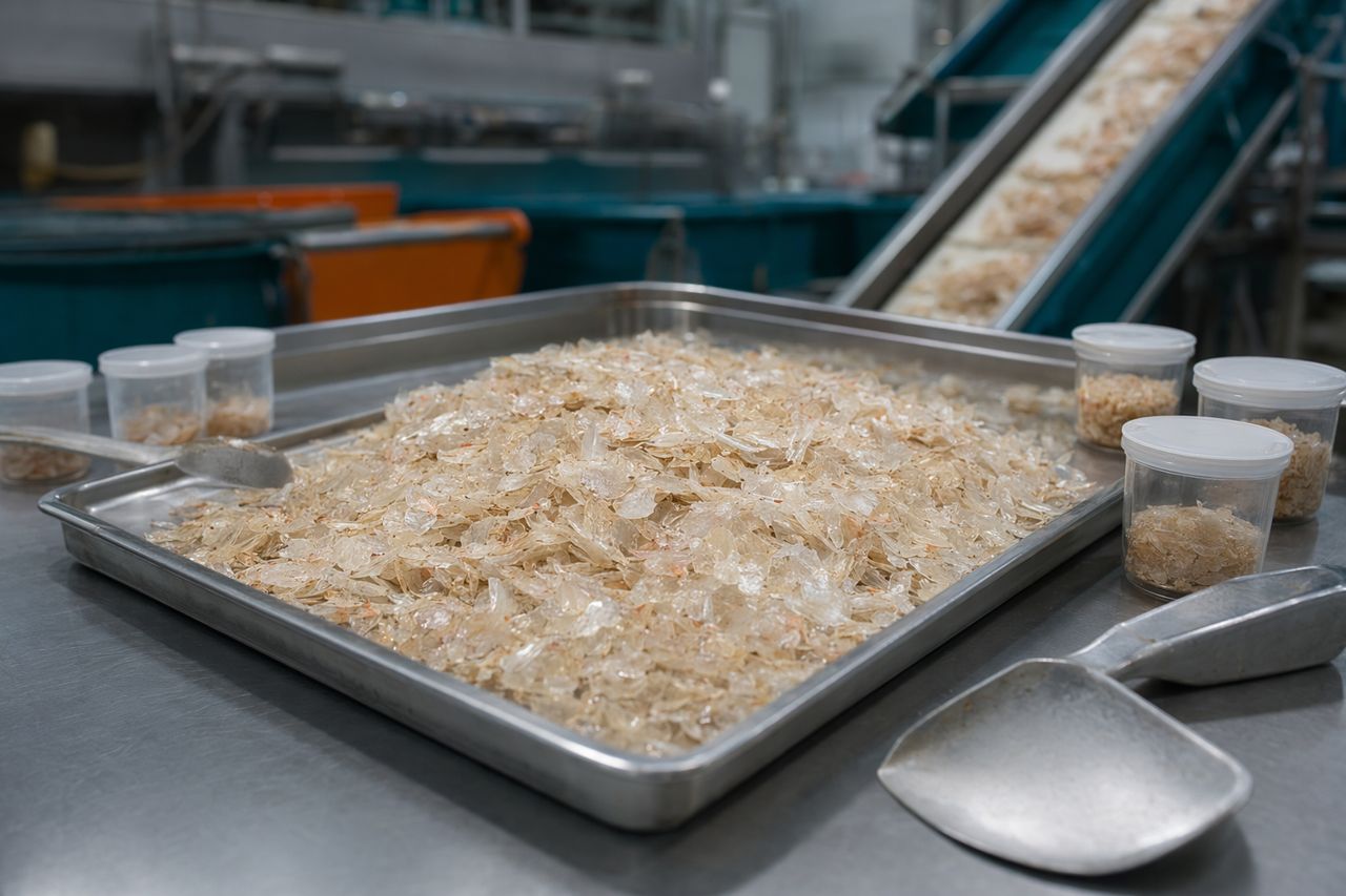 Chitin Quality Checks Before Chitosan Production | Carapax Flow