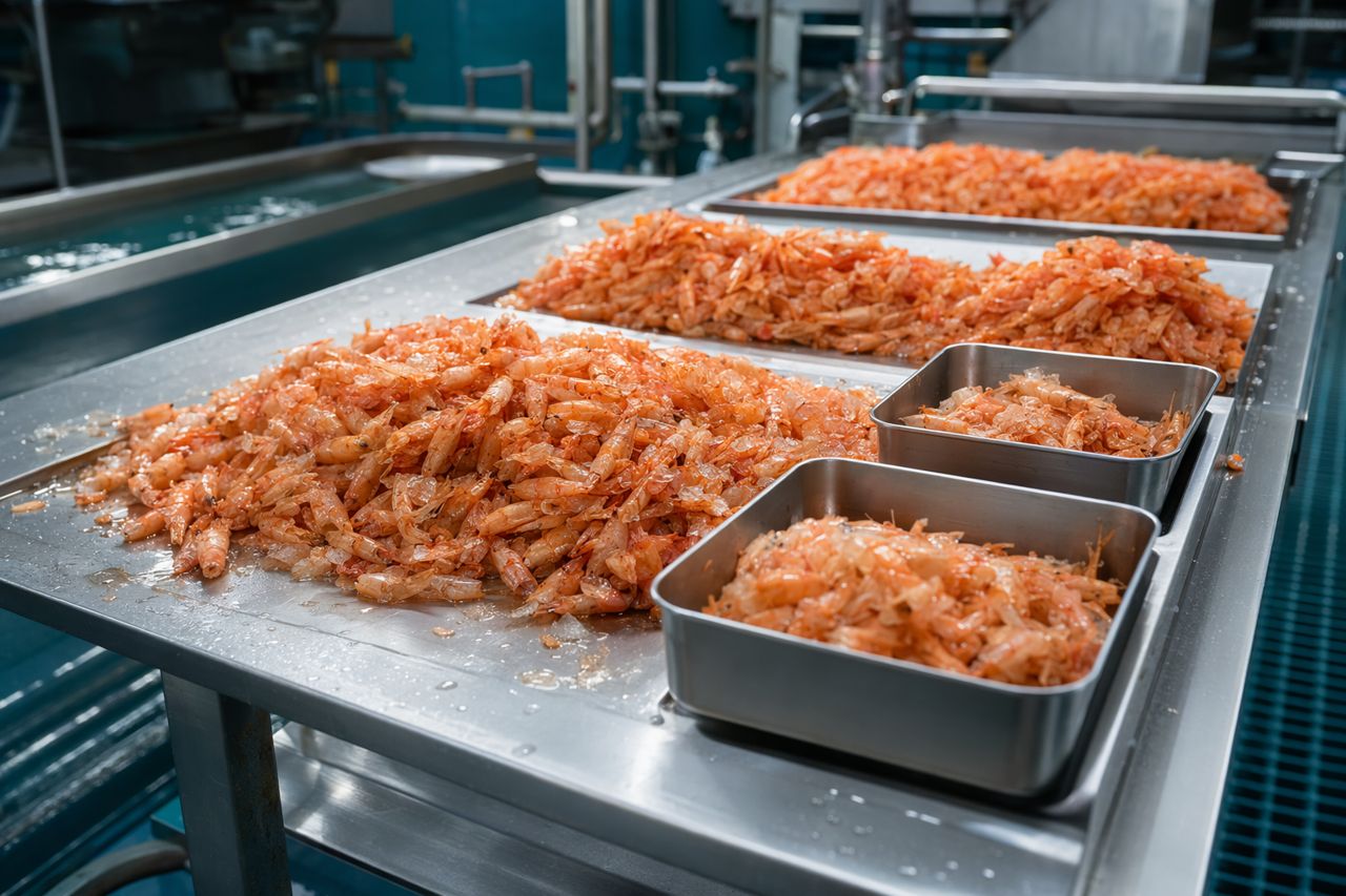 Shrimp Shell Valorization Map: Chitin, Chitosan, Protein, and Minerals
