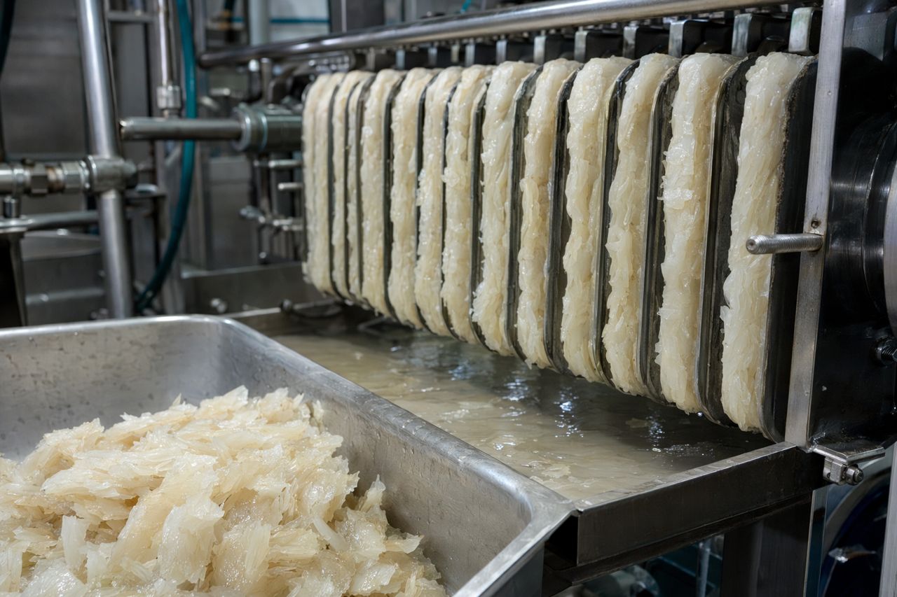 Centrifuges, Filter Presses, and Screens in Chitin Extraction Plants