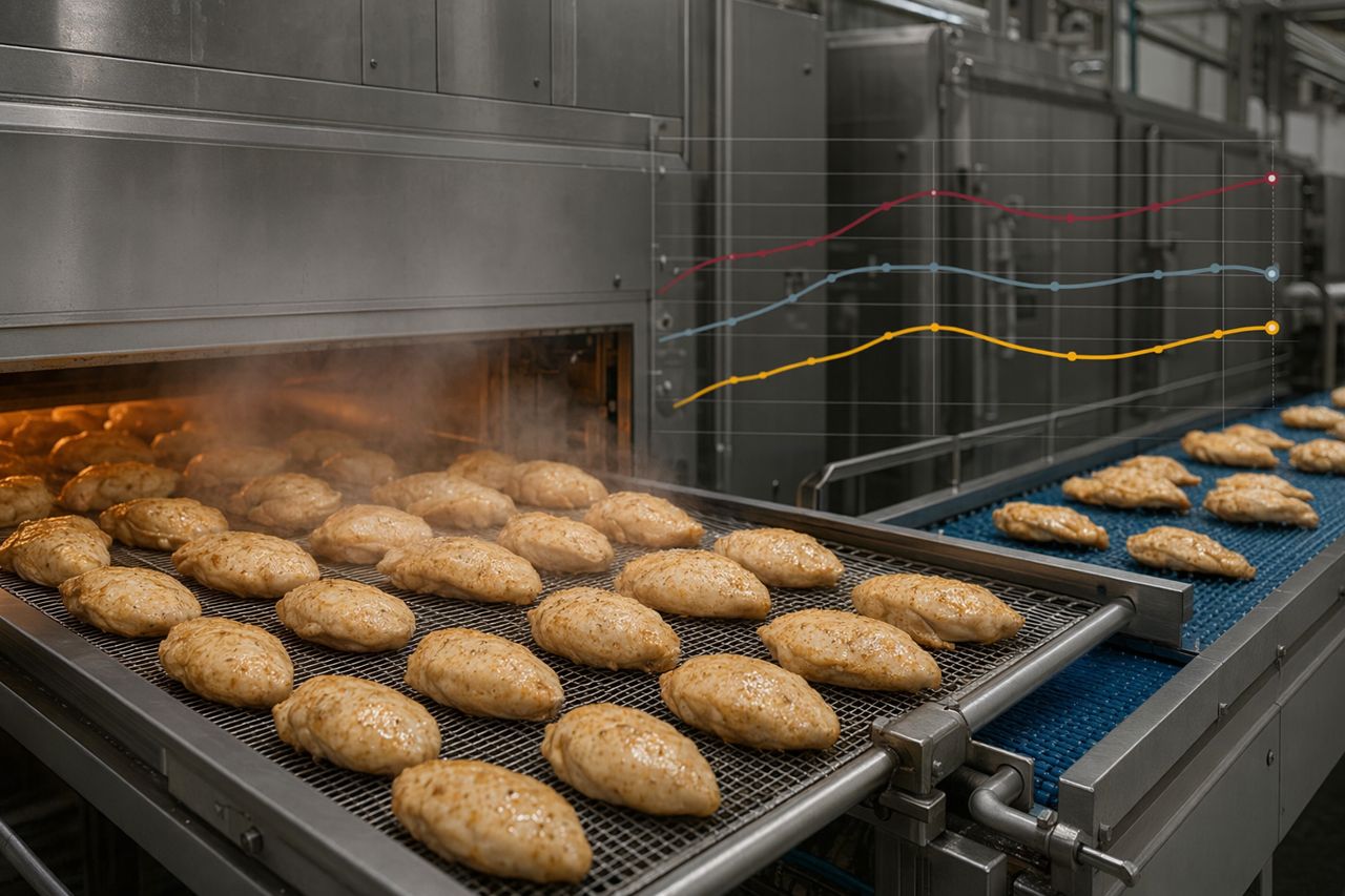 Cook Yield Data Capture for Poultry Processing Lines