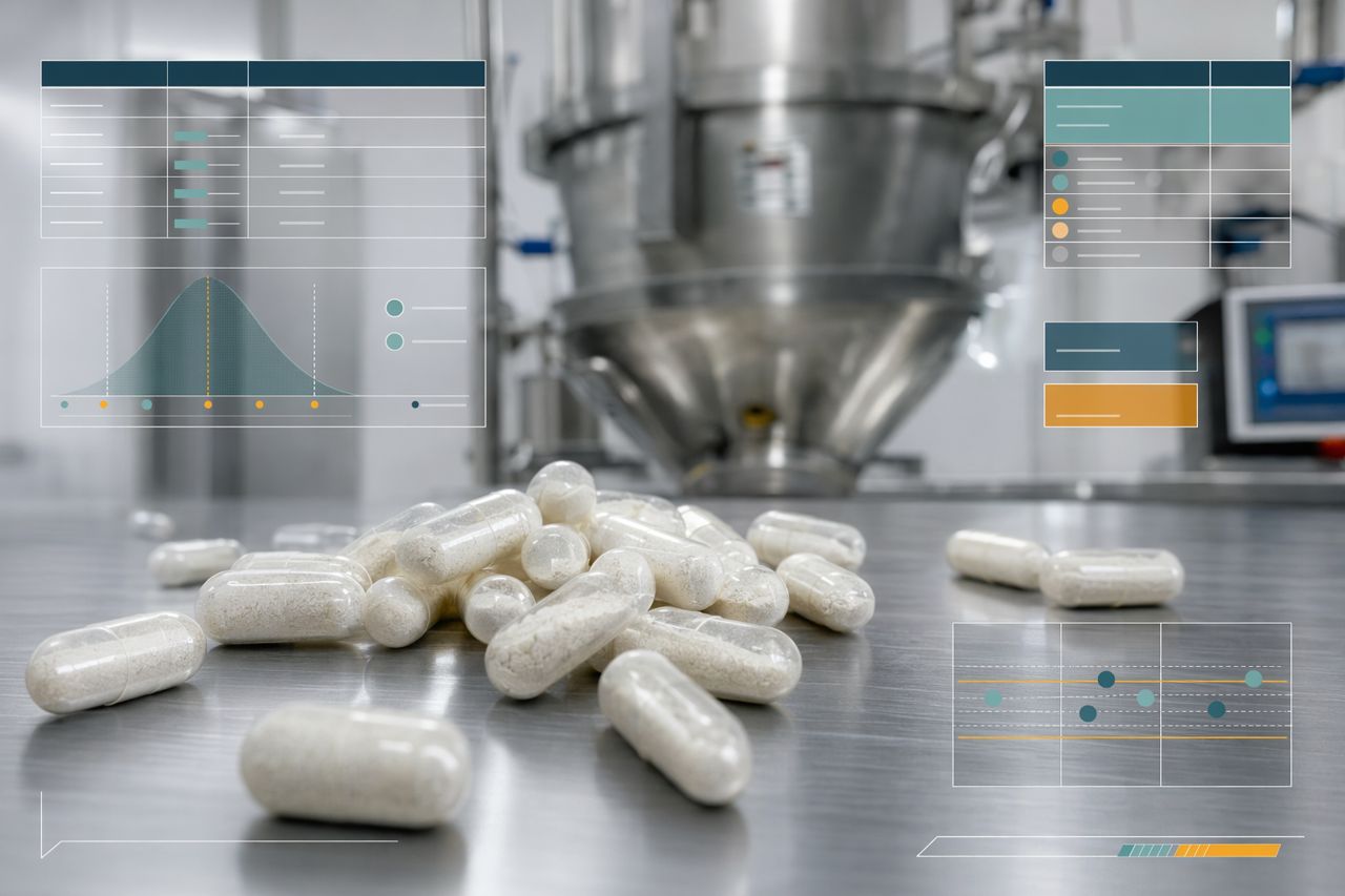 Blend Uniformity in Digestive Enzyme Capsules