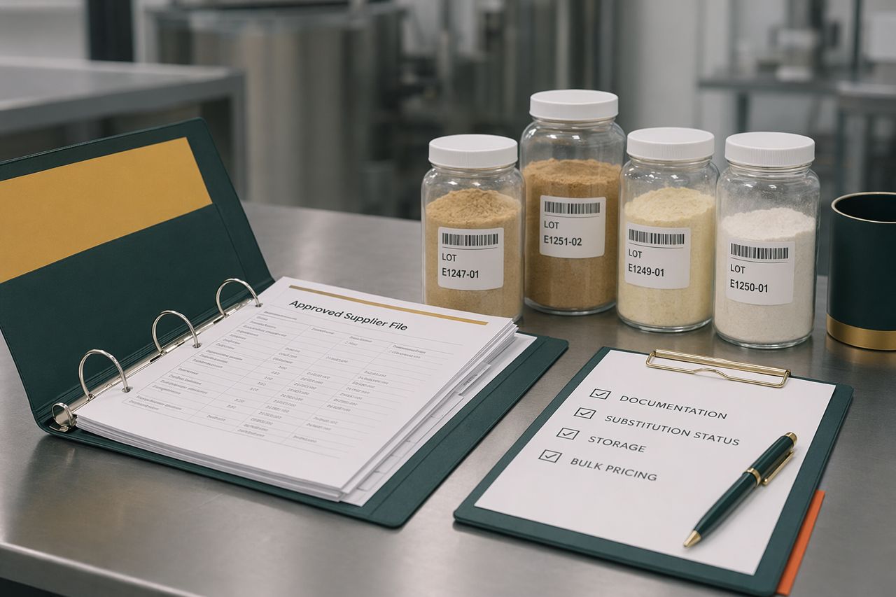 Approved Supplier Files for Enzyme Inputs | BatchLoom