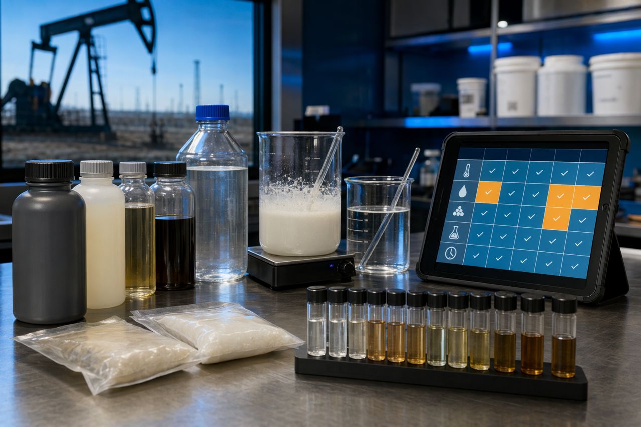 How Oilfield Labs Screen Fluid Cleanup Without Overbuilding the Test Plan