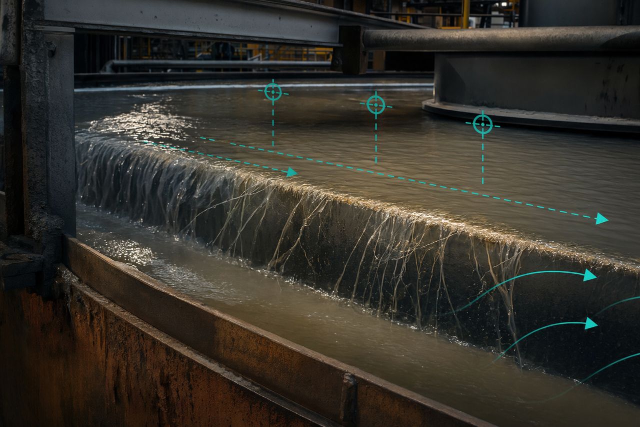 Flocculant Overfeed Cleanup in Mine Water Circuits | StrataFlux