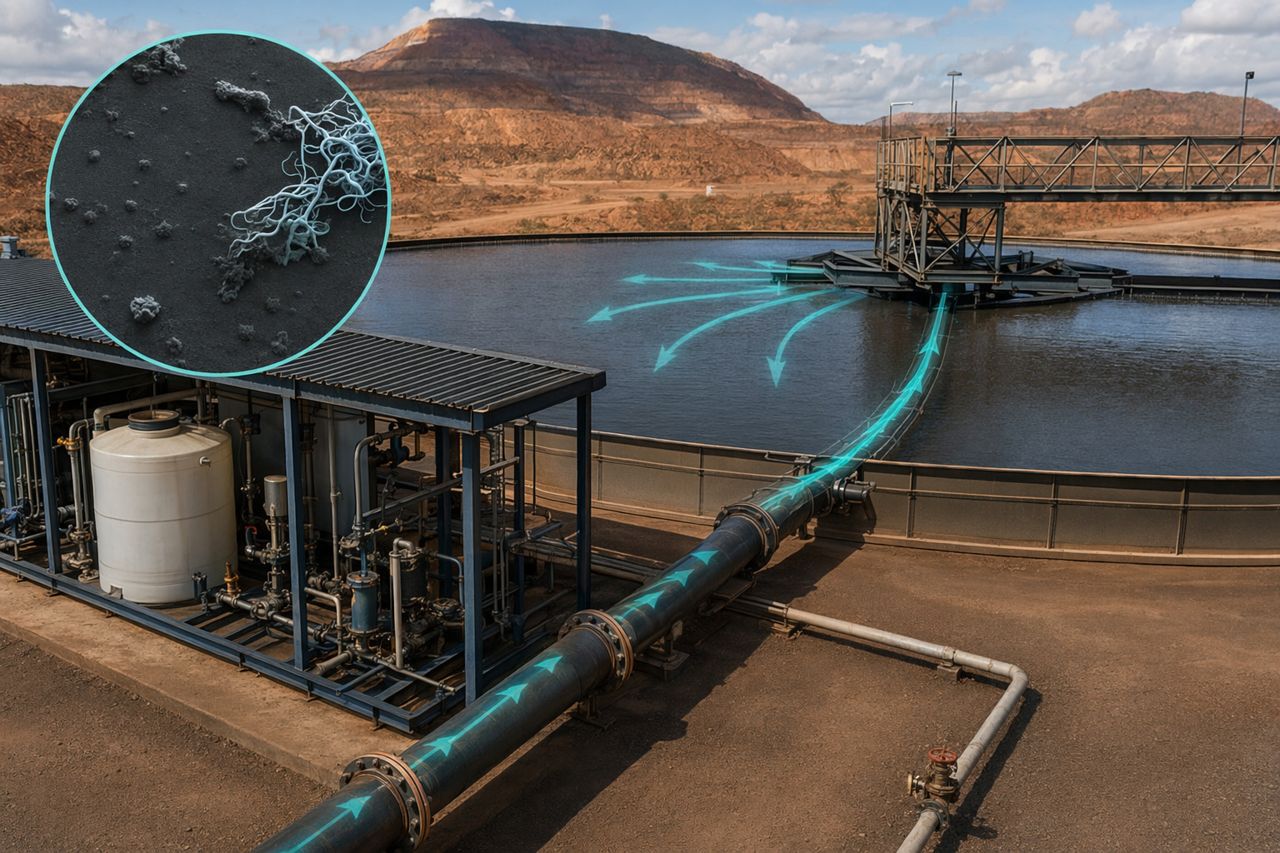 Wartung von Polymer-Ansetzsystemen für Reagenzienkreisläufe im Bergbau | StrataFlux