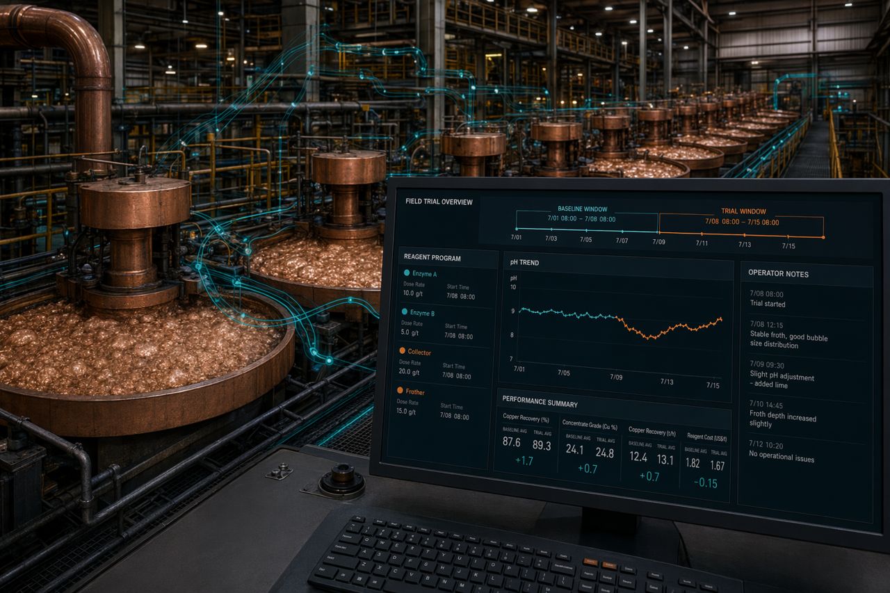 Site Trial Notes for Mining Additives | StrataFlux