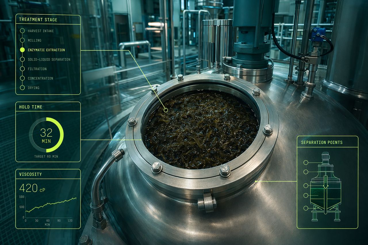 قائمة التحقق لتجربة إنزيمات استخلاص الأعشاب البحرية | Thalrix