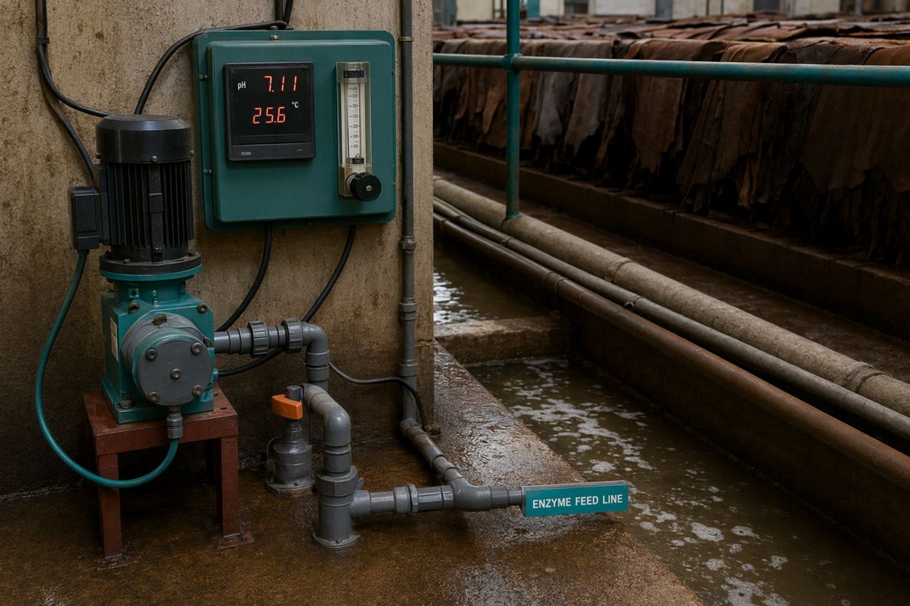 Planification du dosage enzymatique des effluents de tannerie pour responsables ETP | Enzymesworks