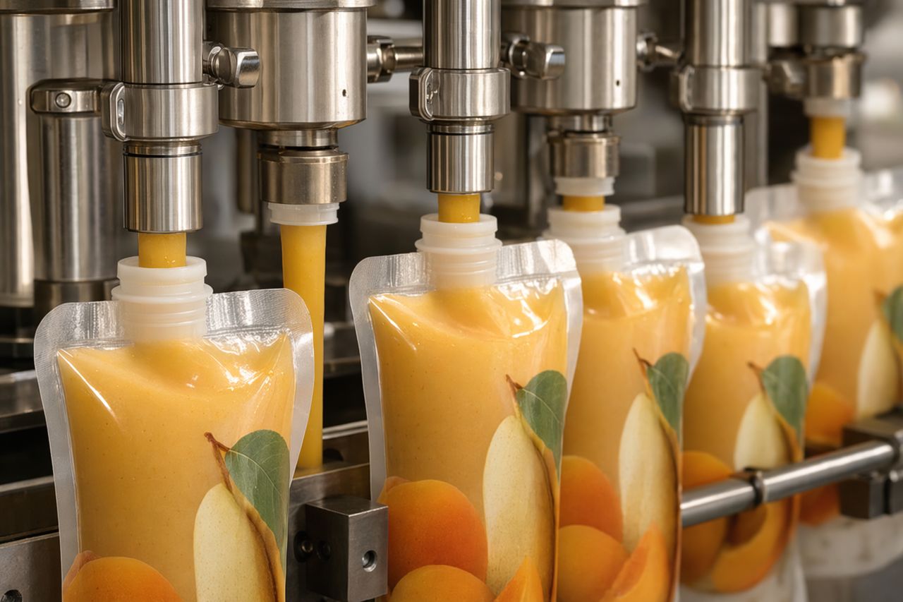 Baby Food Pouch Filling Viscosity Window | VelvetYield