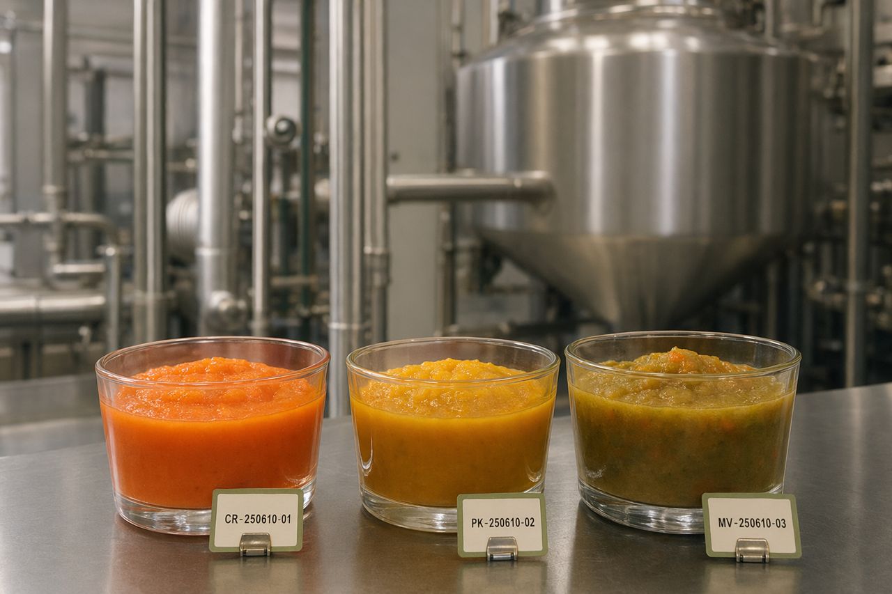 Carrot, Pumpkin & Vegetable Baby Food Texture Control | VelvetYield