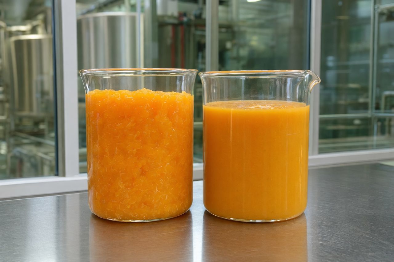 Enzymunterstützung für den Transfer von Mango- und Bananenpüree | VelvetYield