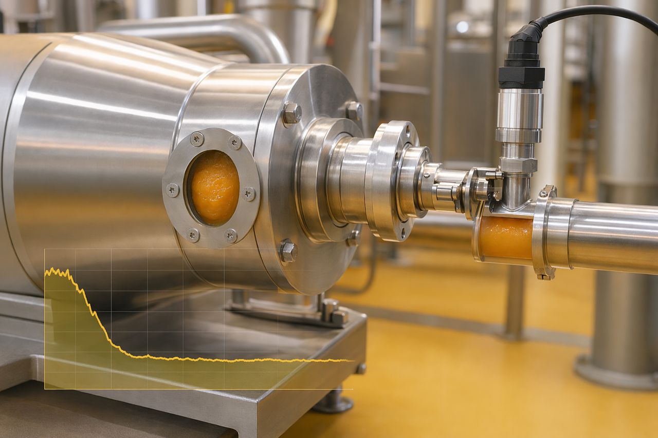 Brix, Heat Transfer, and Pump Load in Thick Fruit Puree Production