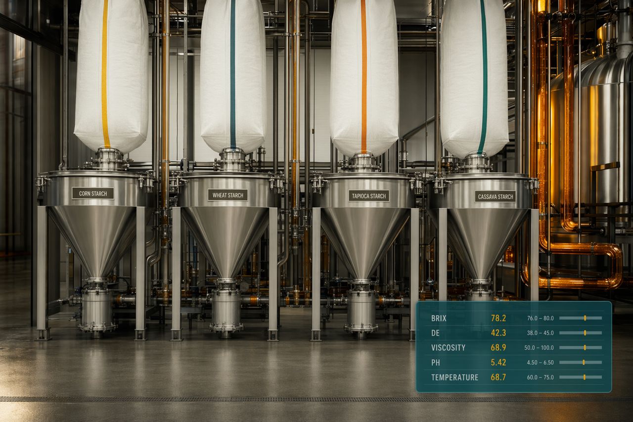 Pati Jagung, Gandum, Tapioka & Singkong untuk Sirup Brewery | BrixPilot
