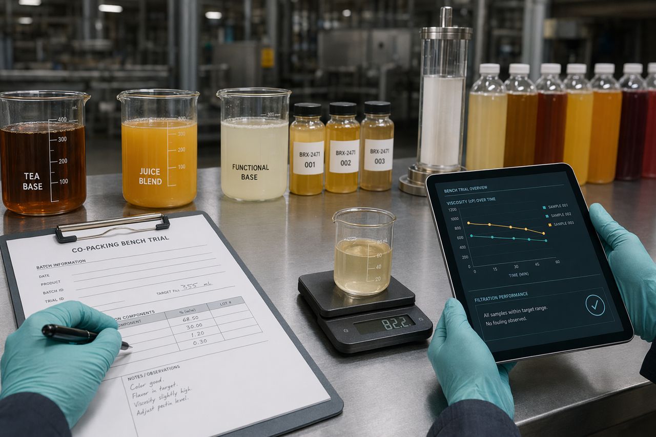 Bench Trial to Commercial Run Documentation for Beverage Co-Packers