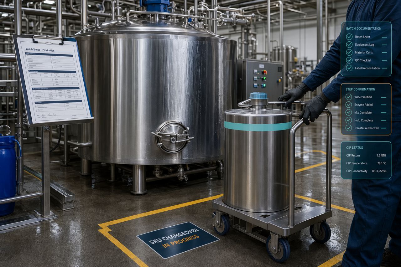 Bench Trial to Commercial Run Documentation for Beverage Co-Packers