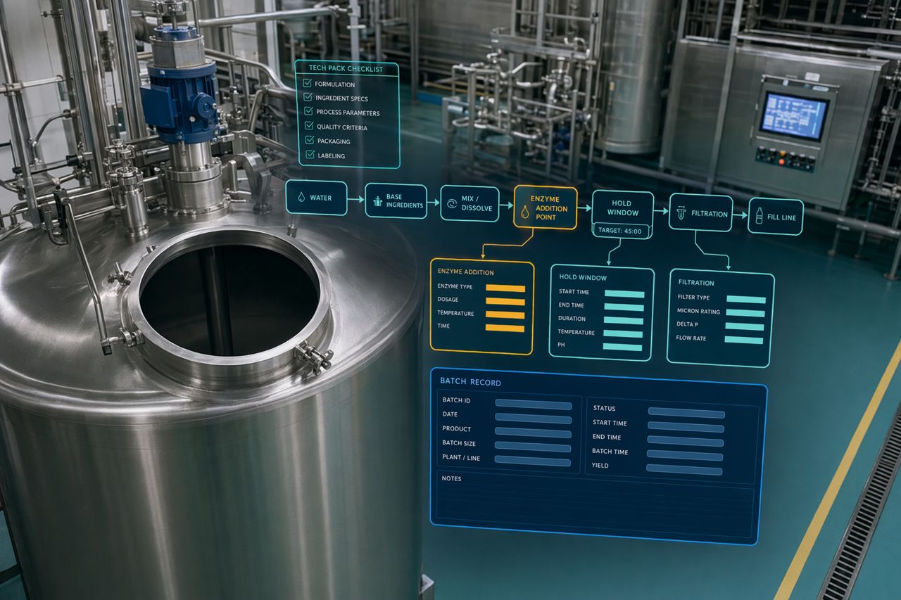 Co-Packer Tech Pack Checklist for Beverage Brands | Switchyard Catalytics