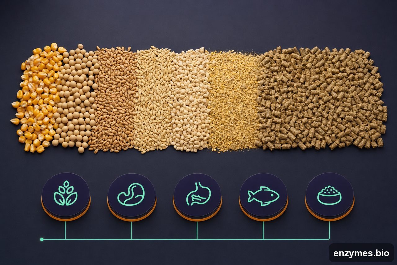Fungalphaamylase in animal feed processing