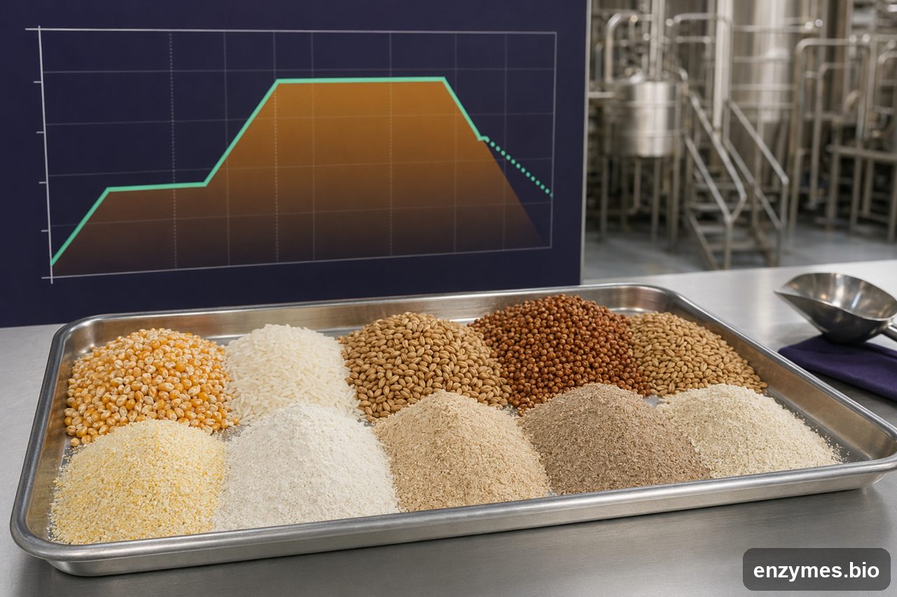 Fungalphaamylase in brewing distilling