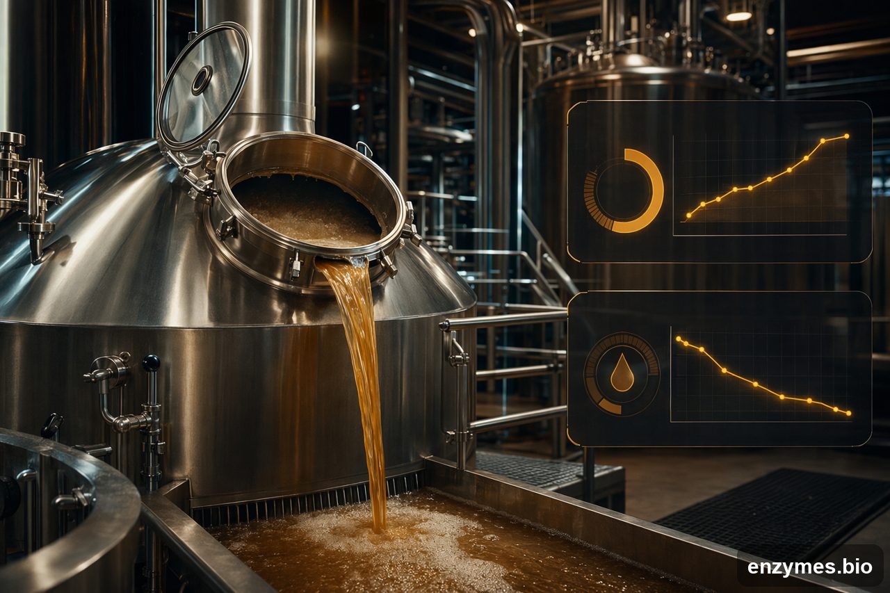 Glucoamylase in brewing