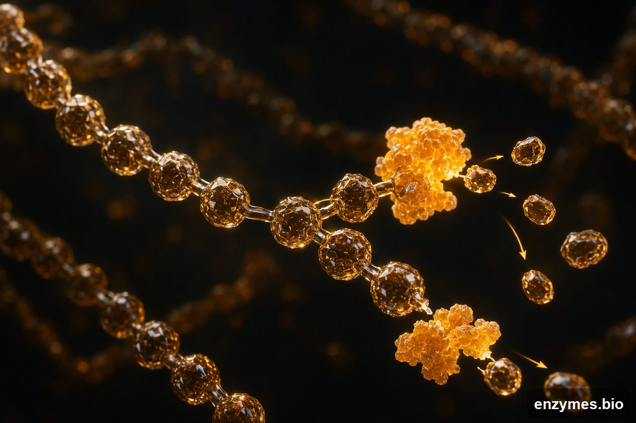 Glucoamylase in glucose syrup