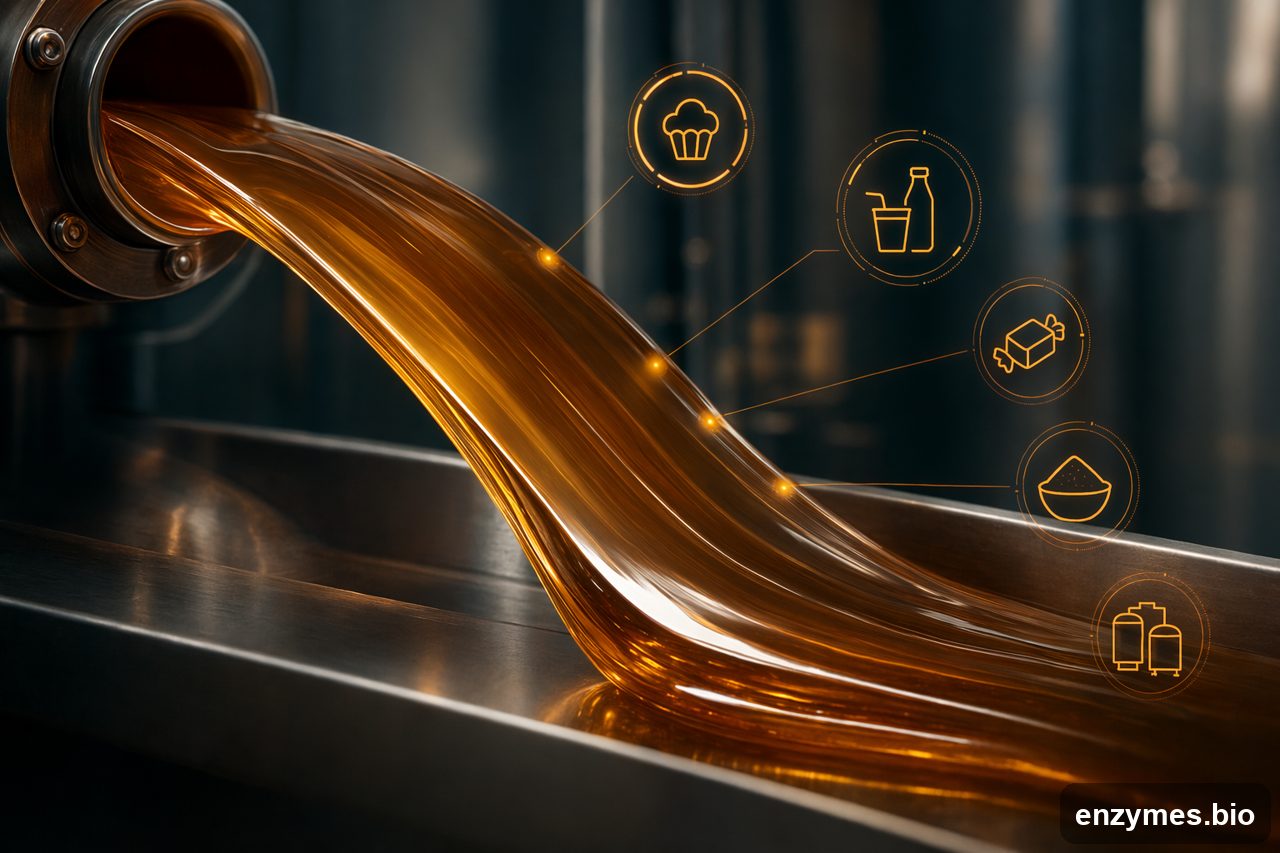 Glucoamylase in glucose syrup
