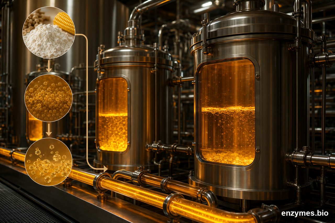 Glucoamylase — fermentable sugars